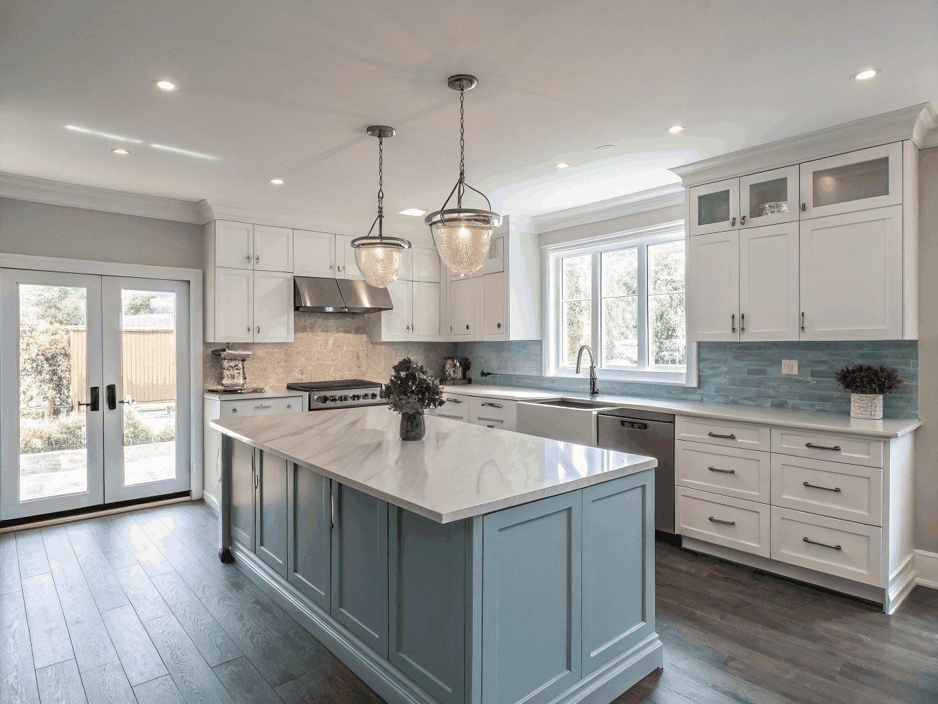 Spotless modern kitchen in Etobicoke home