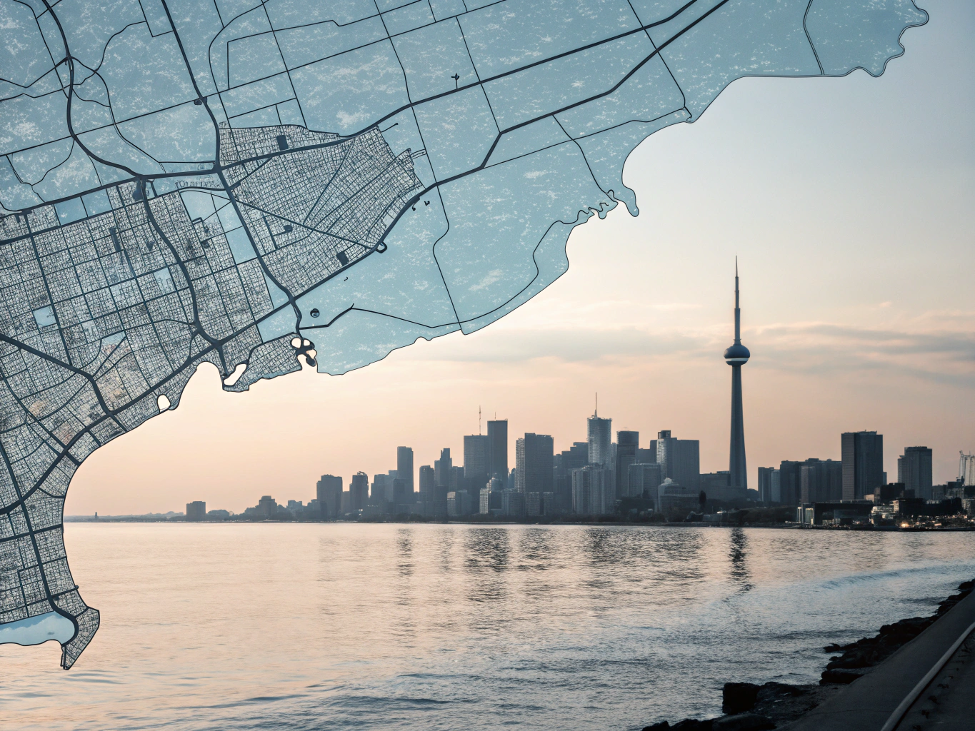Map representation showing Daily Cleaning Services house cleaning service areas across Greater Toronto Area