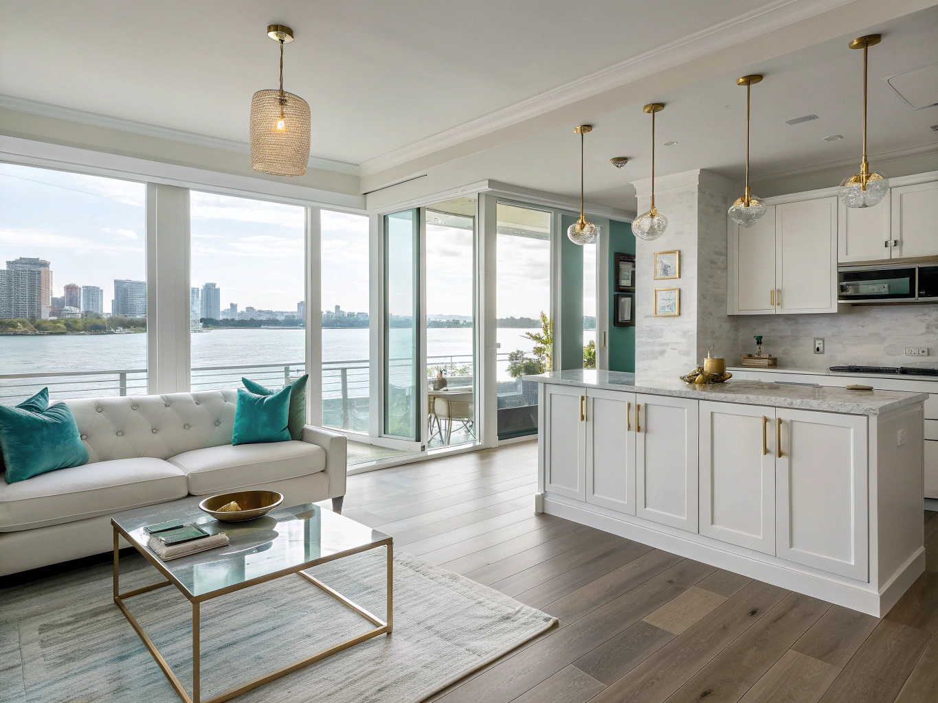 Sunlit Toronto residential interior with clean hardwood floors